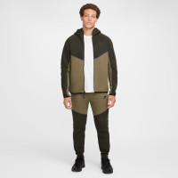 Nike Tech Fleece Tracksuit Sportswear Dark Olive Green Olive Green Black