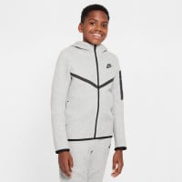 Nike Tech Fleece Sportswear Tracksuit Kids Light Grey Black