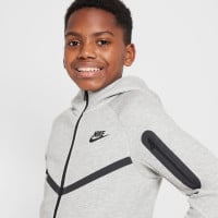 Nike Tech Fleece Sportswear Tracksuit Kids Light Grey Black