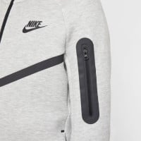 Nike Tech Fleece Sportswear Tracksuit Kids Light Grey Black