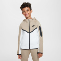 Nike Tech Fleece Sportswear Tracksuit Kids Beige White Black