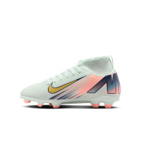 Nike Mercurial Superfly Club 10 MDS Gras / Kunstgras Voetbalschoenen (MG) Kids Mintgroen Blauw Roze Goud