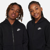 Nike Sportswear Club Fleece Trainingspak Hooded Full-Zip Kids Zwart Wit