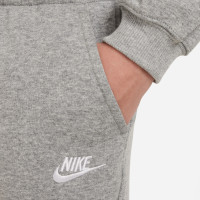 Nike Sportswear Club Fleece Trainingspak Full-Zip Hooded Kids Lichtgrijs Wit