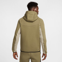 Nike Tech Fleece Sportswear Tracksuit Olive Green Beige Black