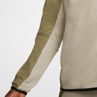 Nike Tech Fleece Sportswear Tracksuit Olive Green Beige Black