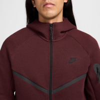 Nike Tech Fleece Sportswear Tracksuit Burgundy Black