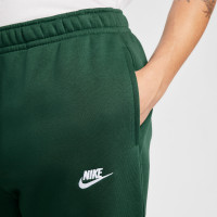 Nike Sportswear Club Fleece Hoodie Tracksuit Dark Green White