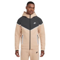 Nike Tech Fleece Vest Sportswear Beige Donkergrijs Zilver Zwart