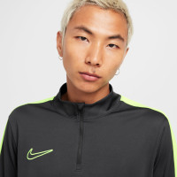 Nike Academy 23 Trainingstrui 1/4-Zip Donkergrijs Lichtgroen