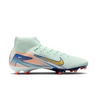 Nike Zoom Mercurial Superfly Academy 10 MDS Grass/Artificial Grass Football Shoes (MG) Mint Green Blue Pink Gold