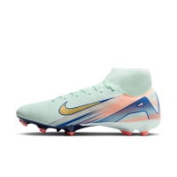 Nike Zoom Mercurial Superfly Academy 10 MDS Grass/Artificial Grass Football Shoes (MG) Mint Green Blue Pink Gold