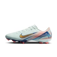 Nike Zoom Mercurial Vapor Academy 16 MDS Gras / Kunstgras Voetbalschoenen (MG) Mintgroen Blauw Roze Goud