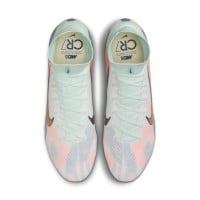 Nike Zoom Mercurial Superfly Elite 10 MDS Iron Nop Football Shoes (SG) Mint Green Blue Pink Gold