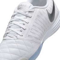 Nike Zaalvoetbalschoenen Lunar Gato II (IN) Wit Zilver