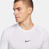 Nike Ondershirt Pro Lange Mouwen Wit Zwart