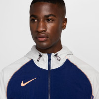 Nike Repel Strike Woven Tracksuit Full-Zip Dark Blue Off-White Purple Light Orange