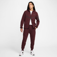 Nike Tech Fleece Sportswear Tracksuit Burgundy Black