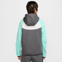 Nike Tech Fleece Tracksuit Sportswear Dark Grey White Turquoise