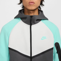 Nike Tech Fleece Tracksuit Sportswear Dark Grey White Turquoise