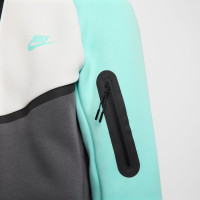 Nike Tech Fleece Tracksuit Sportswear Dark Grey White Turquoise