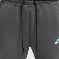 Nike Tech Fleece Tracksuit Sportswear Dark Grey White Turquoise