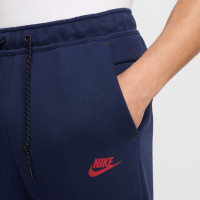 Nike Tech Fleece Tracksuit Sportswear Dark Blue Beige Red