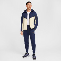 Nike Tech Fleece Tracksuit Sportswear Dark Blue Beige Red