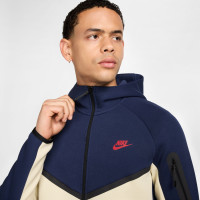 Nike Tech Fleece Tracksuit Sportswear Dark Blue Beige Red