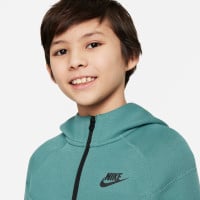 Nike Tech Fleece Sportswear Tracksuit Kids Green Black