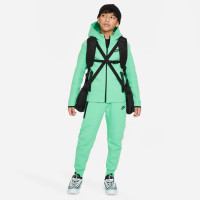 Nike Tech Fleece Tracksuit Sportswear Kids Bright Green Black