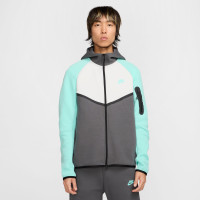 Nike Tech Fleece Tracksuit Sportswear Dark Grey White Turquoise