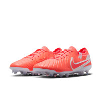 Nike Tiempo Legend 10 Elite Gras Football Shoes (FG) Bright Red White