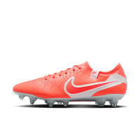 Nike Tiempo Legend 10 Elite Iron-Nop Football Shoes (SG) Anti-Clog Bright Red White