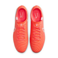 Nike Tiempo Legend 10 Elite IJzeren-Nop Voetbalschoenen (SG) Anti-Clog Felrood Wit