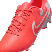 Nike Tiempo Legend 10 Academy Gras / Kunstgras Voetbalschoenen (MG) Felrood Wit