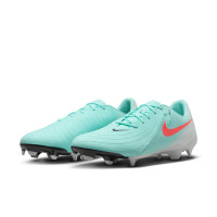 Nike Phantom GX Academy II Grass/Artificial Grass Football Shoes (MG) Mint Green Red Black