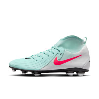 Nike Phantom Luna Club II Gras / Kunstgras Voetbalschoenen (MG) Mintgroen Rood Zwart