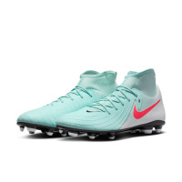 Nike Phantom Luna Club II Grass/Artificial Grass Football Shoes (MG) Mint Green Red Black