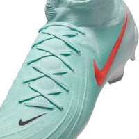 Nike Phantom Luna Pro II Gras Voetbalschoenen (FG) Mintgroen Rood Zwart