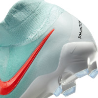 Nike Phantom Luna Pro II Gras Voetbalschoenen (FG) Mintgroen Rood Zwart