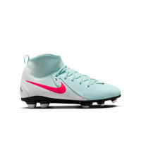 Nike Phantom Luna Club II Grass/Artificial Grass Football Shoes (MG) Kids Mint Green Red Black