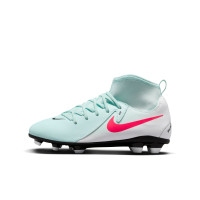 Nike Phantom Luna Club II Grass/Artificial Grass Football Shoes (MG) Kids Mint Green Red Black