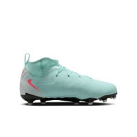 Nike Phantom Luna Academy II Gras / Kunstgras Voetbalschoenen (MG) Kids Mintgroen Rood Zwart