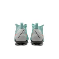 Nike Phantom Luna Academy II Grass/Artificial Grass Football Shoes (MG) Kids Mint Green Red Black