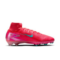 Nike Zoom Mercurial Superfly Elite 10 Gras Voetbalschoenen (FG) Rood Turquoise Roze