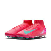 Nike Zoom Mercurial Superfly Elite 10 Gras Voetbalschoenen (FG) Rood Turquoise Roze