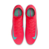 Nike Zoom Mercurial Superfly Elite 10 Gras Voetbalschoenen (FG) Rood Turquoise Roze