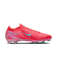 Nike Zoom Mercurial Vapor Elite 16 Gras Voetbalschoenen (FG) Rood Turquoise Roze