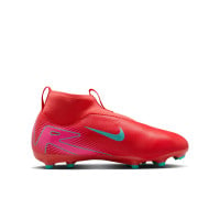 Nike Zoom Mercurial Superfly Academy 10 Gras / Kunstgras Voetbalschoenen (MG) Kids Rood Turquoise Roze